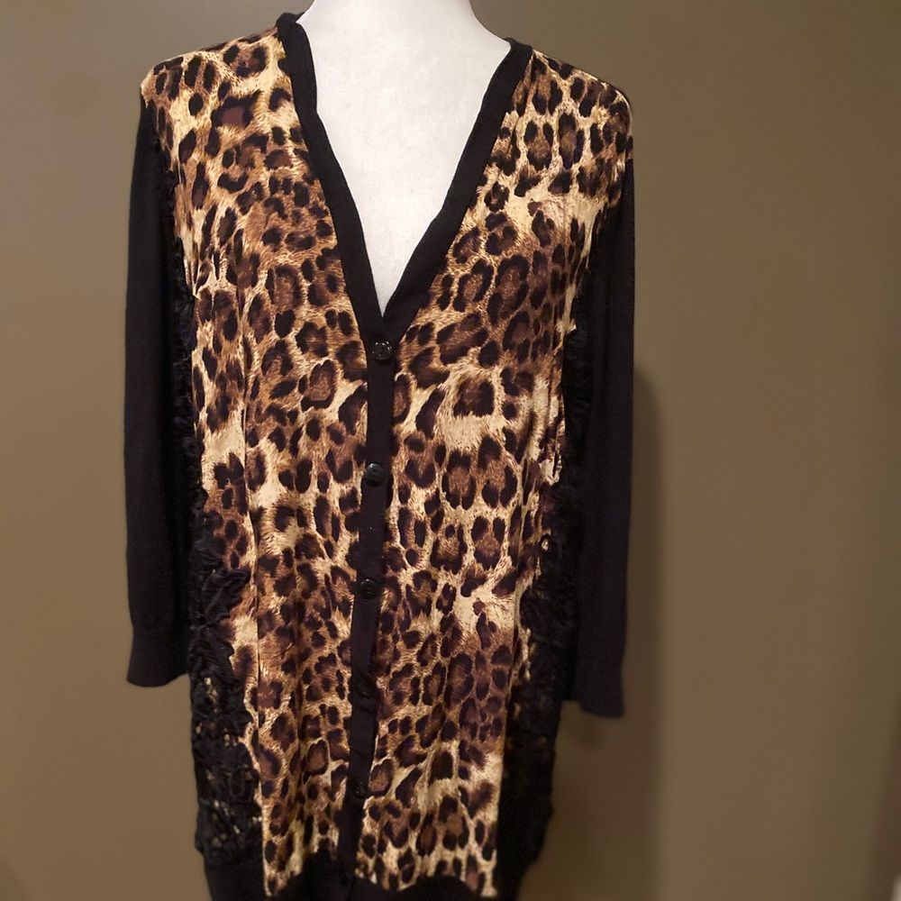 Chico’s Leopard Print Cardigan - Picture 2 of 15